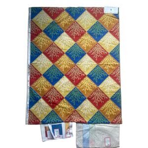 Brunschwig & Fils "Coral Shores" fabric vintage swatch 27 x 33